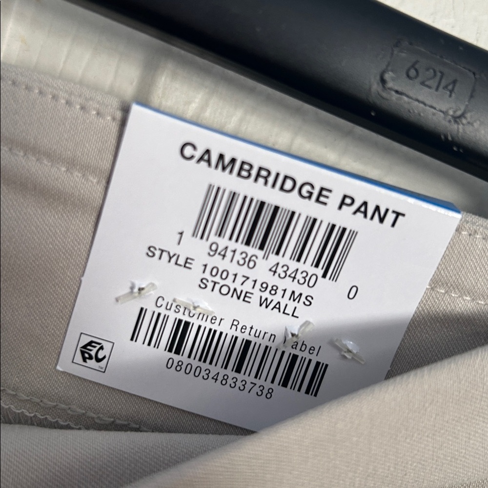 JM Collection Beige Pull-On Ankle Pants - Picture 3 of 6